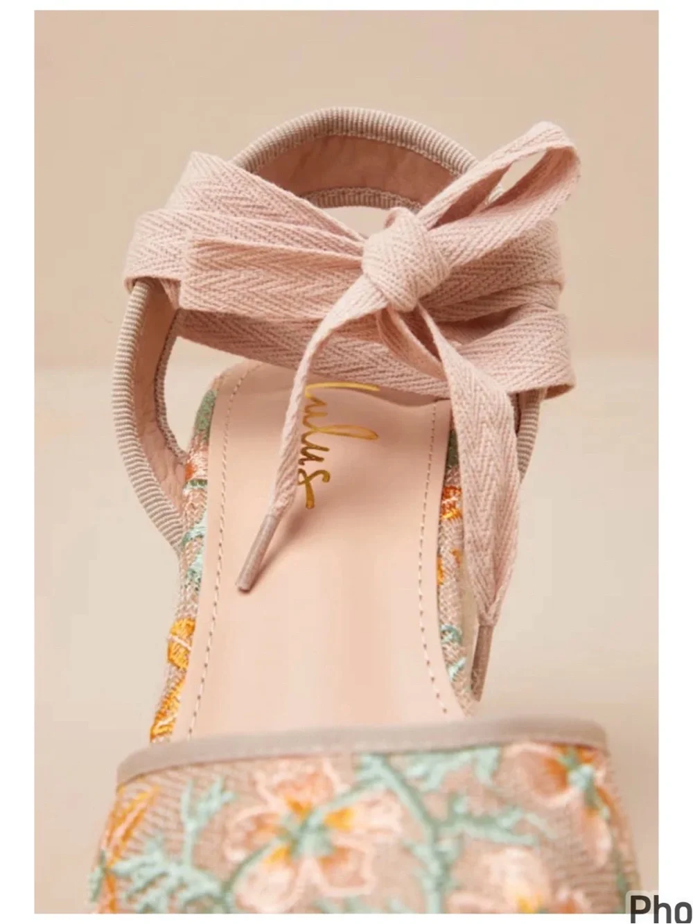 LULU’s Embroidered Espadrille Wedge Sandals 8 NIB